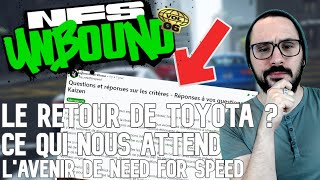 NEED FOR SPEED UNBOUND  LA RETOUR DE TOYOTA  LAVENIR DE NEED FOR SPEED  FAQ REDDIT [upl. by Amorete702]