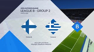 Finland vs Greece LIVE 🔴  UEFA Nations League B International 202425 [upl. by Dwinnell967]