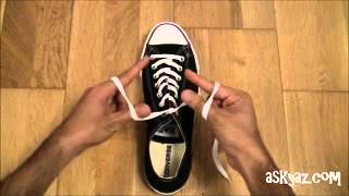 How to tie a Shoe Lace in 10 seconds teaching lesson New Improved 2013 [upl. by Nidraj]