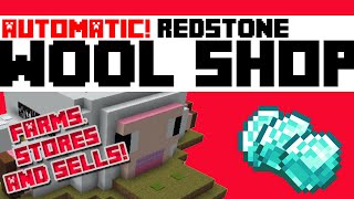 Automatic Redstone Wool Shop in Minecraft winashop [upl. by Yaj]