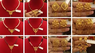 gold earrings। gold pendant। kanpasha earrings। sonar loket। [upl. by Anileh]