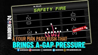 Advanced Madden 24 Defense 4Man Rush for Quick QB Pressure [upl. by Ynnal]