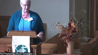 Worship service October 20 2024 First Presbyterian Church Carbondale IL [upl. by Yhtac]