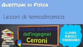 Il lavoro in un ciclo termodinamico  22 [upl. by Maram]