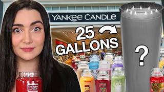 I Melted Every Yankee Candle Together Into A Giant Candle [upl. by Airam]