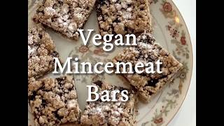 Vegan Mincemeat Cookie Bars  Simple Recipe [upl. by Alford496]