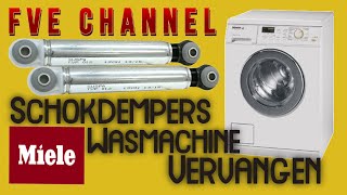 Wasmachine repareren  Schokdempers Miele Wasmachine Vervangen [upl. by Fatma]