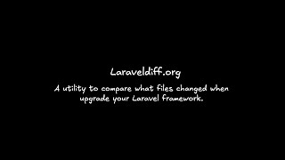 Upgrade Laravel Project with Laraveldiff [upl. by Messere]