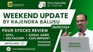 Weekend update by Rajendra Balusu  Four stocks review  Technical analysis [upl. by Othilia]