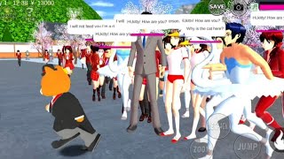 Cat Butler Punya Banyak Teman Sakura School Simulator [upl. by Nosydam]