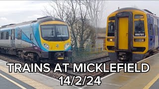 Trains at Micklefield 14224 [upl. by Hoopen56]