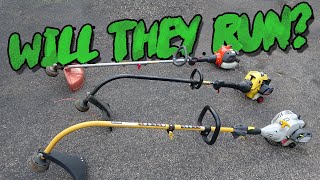 REPAIR TRIFECTA Can We Fix These TrashPicked Trimmers Ryobi Husqvarna amp Bolens [upl. by Rodmur]