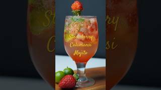 Refreshing Strawberry Calamansi Mojito 🍹 Easy Summer Drink shorts [upl. by Yazbak]