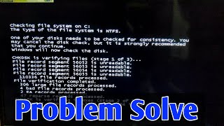 checking file system on c  Problem solve  anshul shakya tips [upl. by Barnard672]