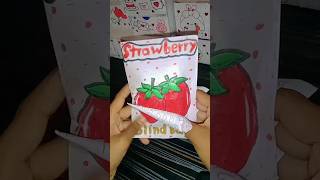 strawberry 🍓 blind bag 😱 diy paperasmr papersquishy asmr squishy blindbag tiktok [upl. by Ahseim]