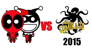 Deadpool amp Harley Quinn vs Comikaze Expo 2015 ft Nicolette Taylor [upl. by Nika]