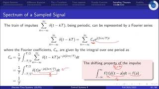 26 Sampling Theorem [upl. by Aloivaf3]