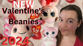 Unboxing New 2024 Valentines Ty Beanie Boos Collection [upl. by Noyar159]