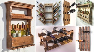 Wooden Wine Holder Ideas  Creative Wine Rackcellar DIY Home Décor [upl. by Anselm]