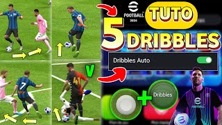 Comment Dribbler sur eFootball 2024 mobile  Faire des Dribbles sur eFootball 2024 Pes 2024 mobile [upl. by Tloh976]