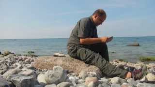 Flint Knapping Exercise  Feuerstein Bearbeitungsübung [upl. by Acirahs]