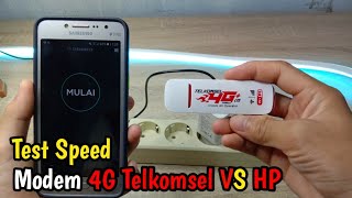 Test Speed Modem Usb 4g Telkomsel Vs Hp [upl. by Anastas]