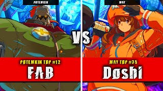 GGST  FAB Potemkin VS Doshi May  Guilty Gear Strive High level gameplay [upl. by Ocinemod]