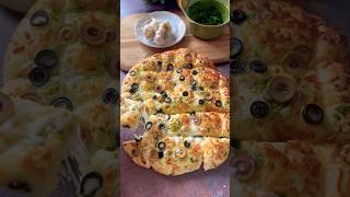 Pizza with garlic sauceviralshorts garlic pizza [upl. by Etz]