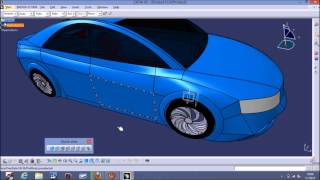 CATIA V5 Car Surface Modeling With Blueprints Tutorial [upl. by Serles954]