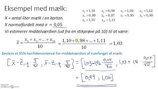 konfidensinterval for middelværdien i normalfordelingen [upl. by Anwahsit703]