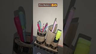 Pen Holder DIY🤩 crafteraashna diy art penholder penstand craft subscribe viralvideo shorts [upl. by Hunsinger]