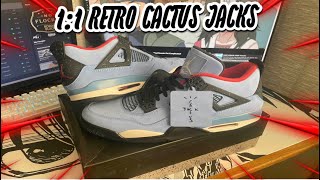 11 RETRO CACTUS JACK J4 UNBOXING [upl. by Shepley538]