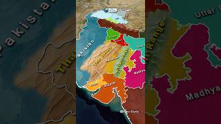 Rajasthan राजस्थान Through Map Animation  Thar Desert  Aravalli Mountain geography rajasthan [upl. by Grimona]