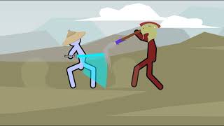 Supreme Duelist Stickman spear vs katana animation [upl. by Notnirb]