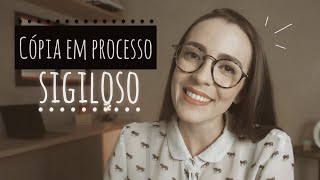 COMO FAZER CÓPIA EM PROCESSOS SIGILOSOS [upl. by Suirradal]