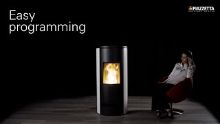 Premium Line pellet stoves Easy programming [upl. by Frohman]