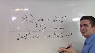 Alcohols and AldehydesKetones to form Acetals and Hemiacetals [upl. by Rimola]