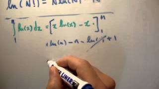 Thermodynamics 11  Stirlings Approximation Derivation [upl. by Aivuy57]