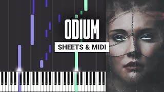 ODIUM  LXST CXNTURY  Piano Tutorial  Sheet Music amp MIDI [upl. by Rehnberg163]