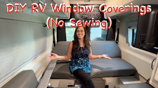 DIY BlackOut Window Coverings For Your RV No Sewing [upl. by Rafaelia]