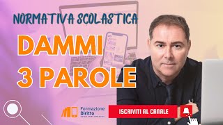 NORMATIVA SCOLASTICA 3 parole per comprenderla meglio [upl. by Myk]