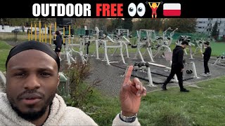 What I found at a Free Outdoor Gym in Poland 🇵🇱 [upl. by Hutchins]