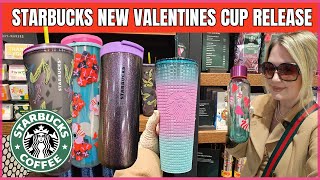 STARBUCKS COFFEE  VALENTINES 2024 CUP RELEASE starbucks valentinesday valentines [upl. by Devad21]