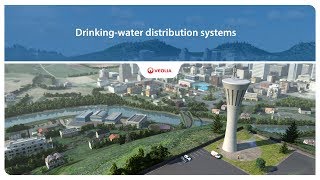 Drinkingwater distribution systems  Veolia [upl. by Aisenat]