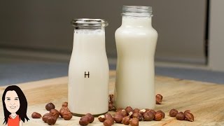 How to make your own Vanilla Hazelnut Milk  Dairy Free Recipe [upl. by Picco]