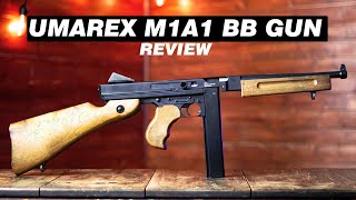 Umarex Legends M1A1 FULL AUTO Replica 177 BB GUN Review and Shooting Test FullSemiAuto CO2 45mm [upl. by Hachmin]