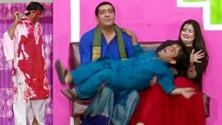 Zafri Khan and Vicky Kodu Stage Drama Baazigar Comedy Clip 2019 [upl. by Nodnarg]