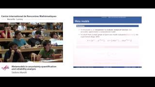 Stefano Marelli Metamodels for uncertainty quantification and reliability analysis [upl. by Andree]