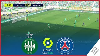 ⚽Saint Etienne vs PSG  Partido Completo Ligue 1  Nov 28 2021  Simulación Realista [upl. by Shanan]