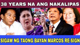 38 YEARS NA ANG NAKALIPAS SIGAW PARIN NG BAYAN MARCOS RESIGN [upl. by Casar875]